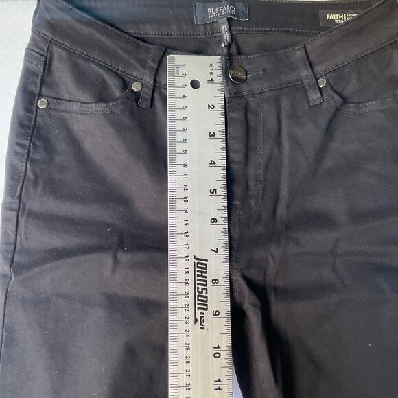 Buffalo by David Bitton Women’s Mid-rise Stretch Skinny Jeans size w 26, Black - Picture 6 of 11